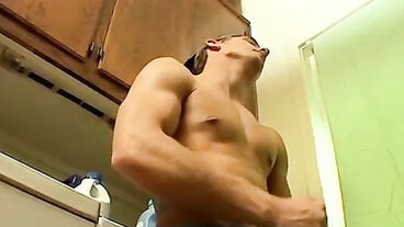 Solo stud strokes his dick while wearing some fresh undies