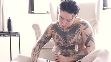 Asian Gay Jock Yoshi Kawasaki Masturbates