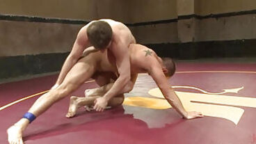 Dude Has His Opponents Dick Deep In His Mouth