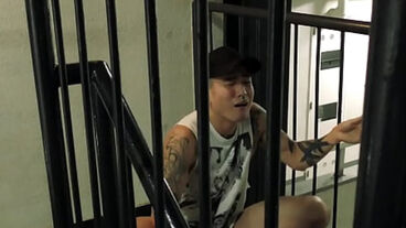 Naughty inked Asian Yoshi Kawasaki stuffs dildos in his ass