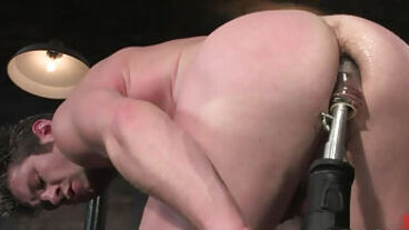 Horny Hunk Jerks Cock And Anal Fucks Himself