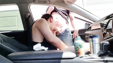 Young asian and hot cumming in alley