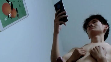 Lean Chinese Twink Boy Got Help Hands