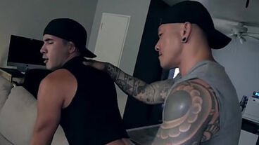 Tattooed Asian Damian X Dragon Bare Breeds Sub Zac Snow