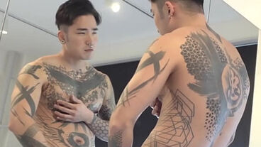 Yoshi Plays With Nipples And Jerks Off